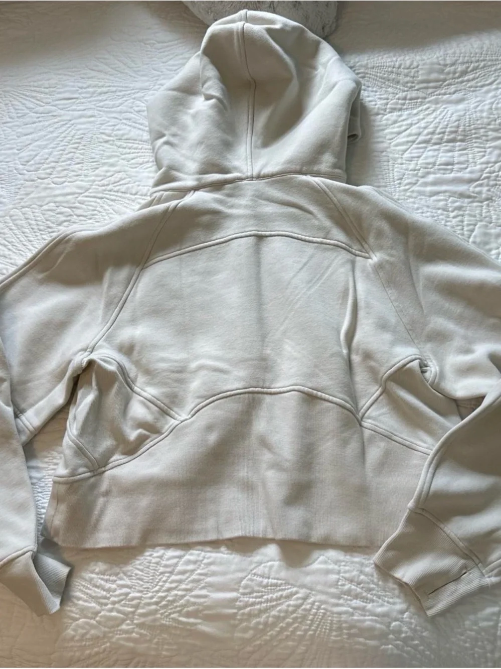 Lululemon Scuba Oversized Half-Zip Hoodie Bone M/L